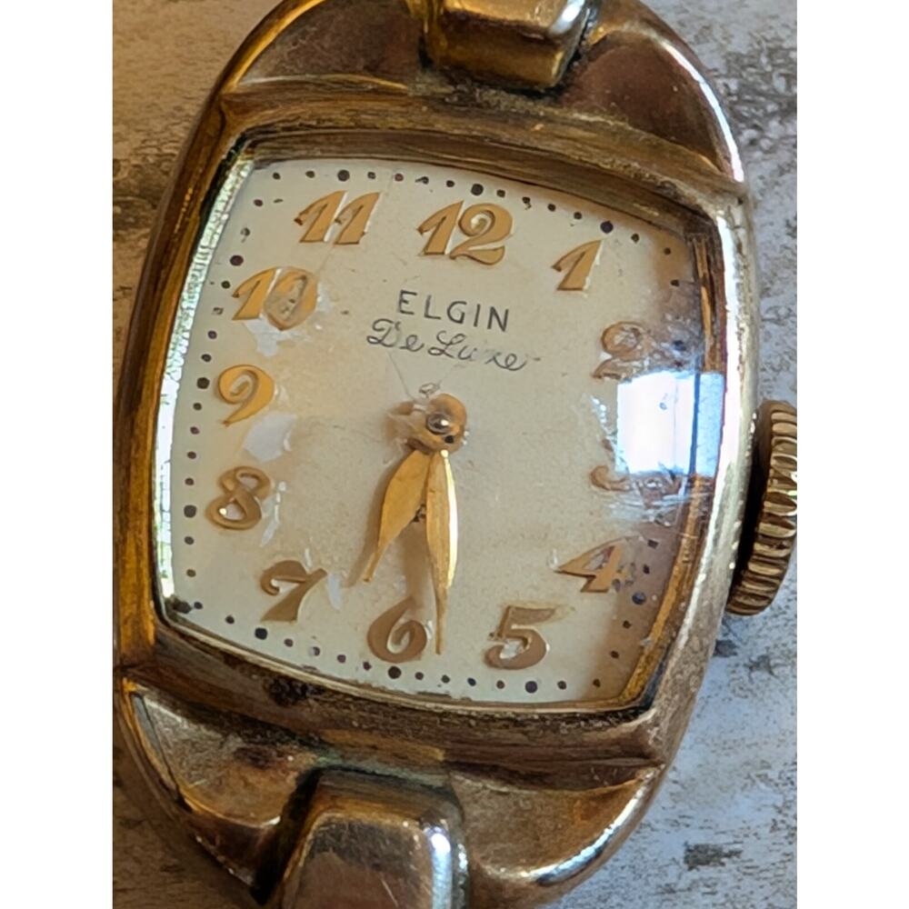 Vtg. Elgin Delux 10k Gold Filled Watch